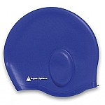 Bonnet de bain bleu en silicone Aquaglide Aquasphere .