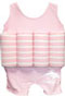 Maillot de bain flottant rose rayé