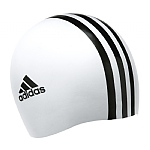 Bonnet de bain Adidas blanc en silicone