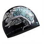 Bonnet de bain Tiger Style bleu Tyr
