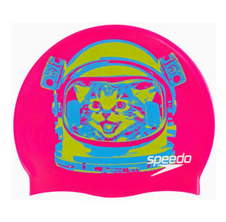 Bonnet de bain Junior chat Rose Speedo
