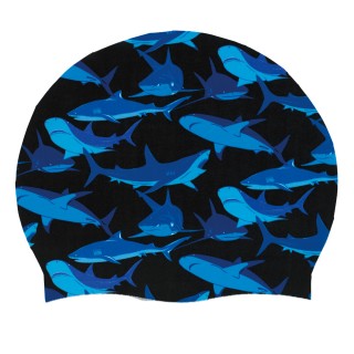 Bonnet de bain Requin bleu Maru