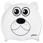 Bonnet de bain Junior ours blanc Finis