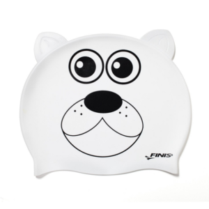 Bonnet de bain Junior ours blanc Finis