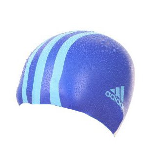 Bonnet de bain bleu junior Adidas