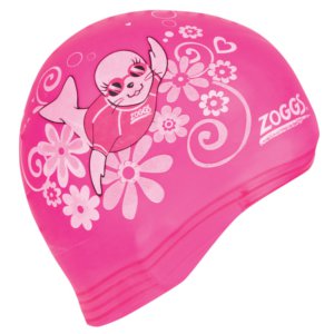 Bonnet de bain enfant rose Zoggs