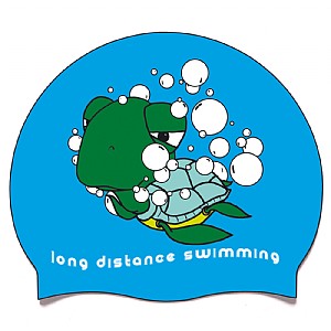 Bonnet de bain Fun Kiefer Long Distance Swimming en latex