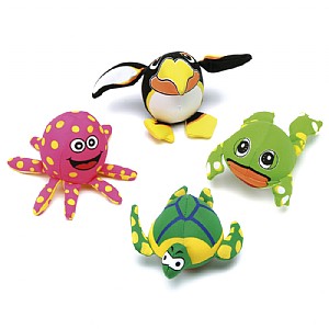 Le set de 4 animaux en mousse.