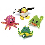 Le set de 4 animaux en mousse.