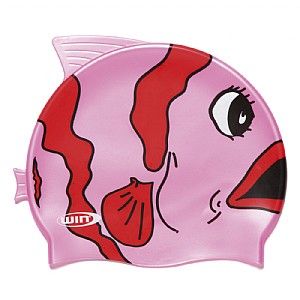 Bonnet de bain junior  Polly Pink Fish Win